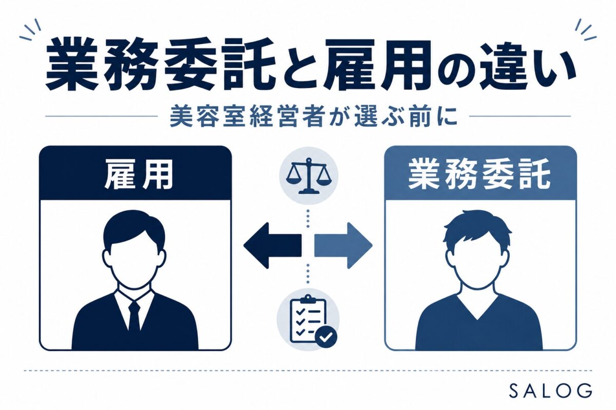 美容室の業務委託と雇用の違い｜選ぶ前に知る基本