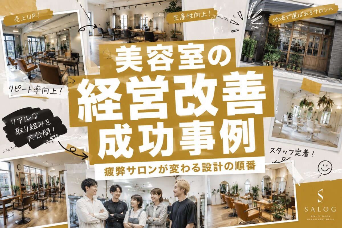 美容室の経営改善 成功事例｜疲弊サロンが変わる設計の順番