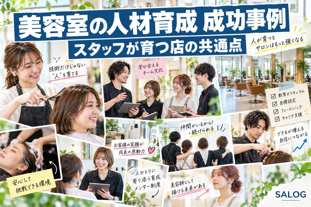 美容室の人材育成 成功事例｜育つ店に共通する5つの設計
