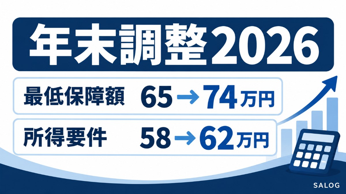 年末調整2026の変更点｜扶養内パートの目安と美容室の準備